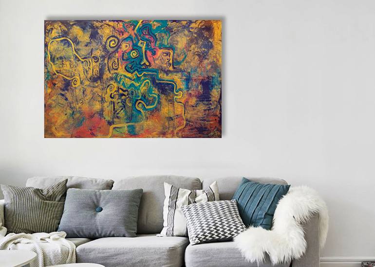 Original Abstract Painting by Dinusha Jayawardene