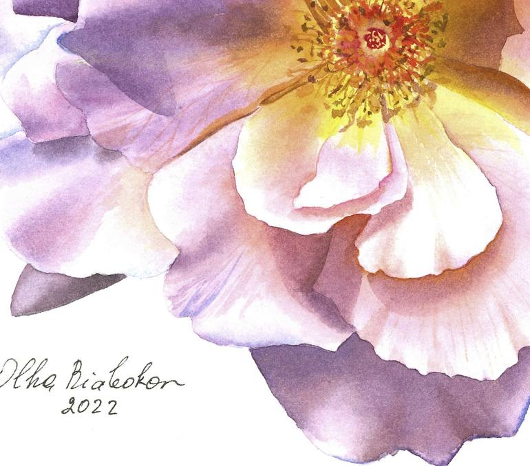 Original Floral Painting by Olha Riabokon