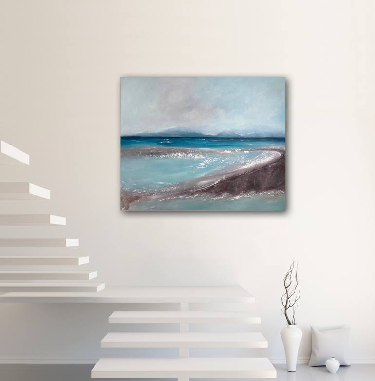 Original Abstract Seascape Painting by Mea Simon