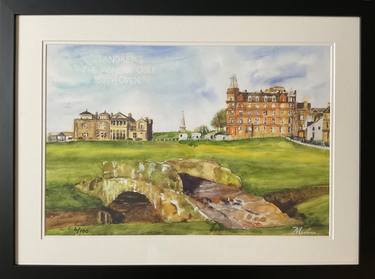 'St Andrews 150th Open' Giclee Ltd Edition Framed Print 70x50cm thumb