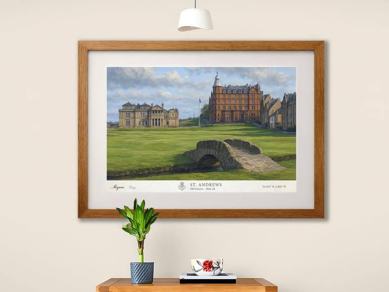 Original Art Deco Sports Painting by Mark Johns