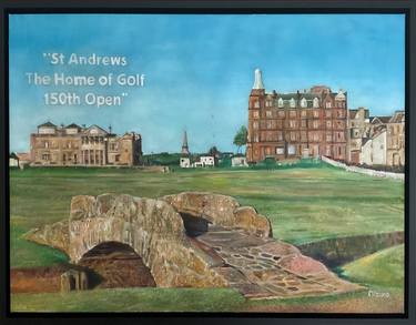 St Andrews 150th Open - Original Oil on Canvas Painting 83x65cm thumb