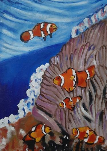 Print of Art Deco Fish Paintings by TYRONE Johnson