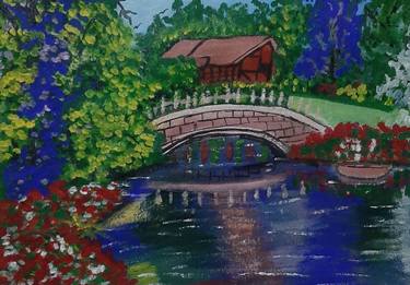 Original Art Deco Landscape Paintings by Tyrone Johnson