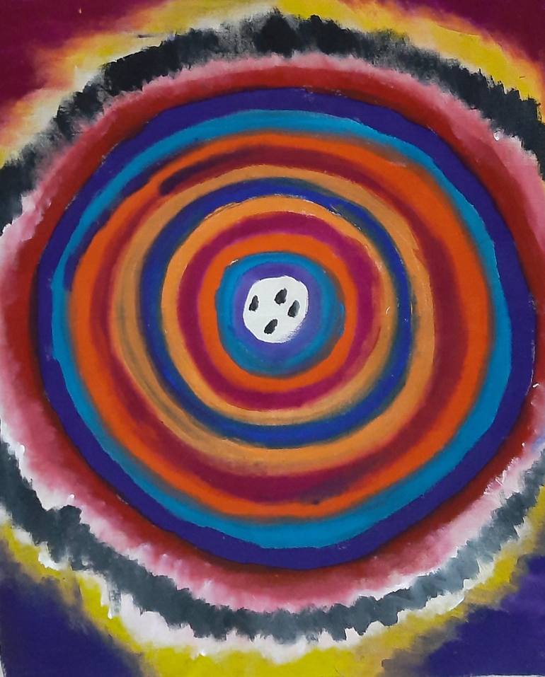 Colorful target Painting by TYRONE Johnson Saatchi Art