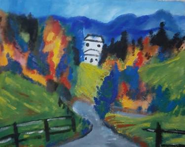 Original Art Deco Landscape Paintings by Tyrone Johnson