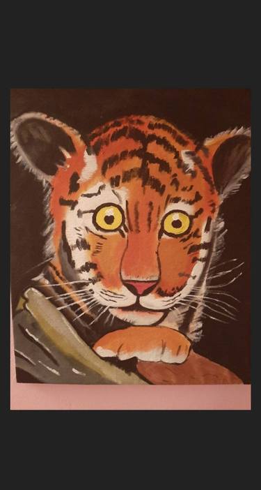 Wild tiger painting thumb