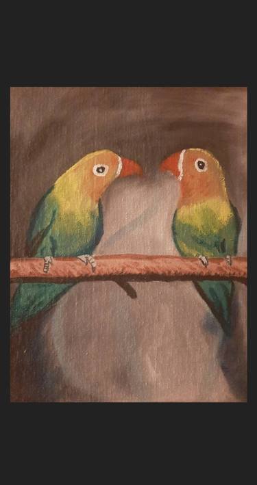 Two little birds painting thumb