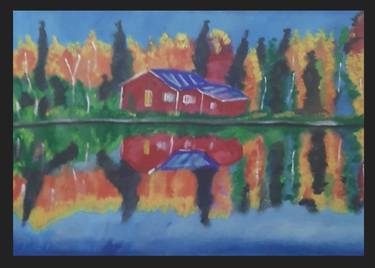 Original Art Deco Landscape Paintings by Tyrone Johnson