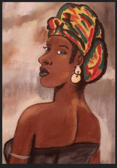 African lady painting thumb
