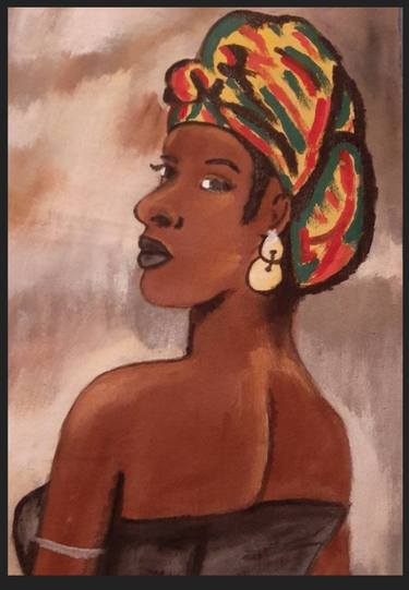 Original Art Deco People Paintings by TYRONE Johnson