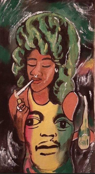 Weed lady painting thumb