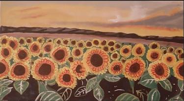 Original Art Deco Floral Paintings by TYRONE Johnson
