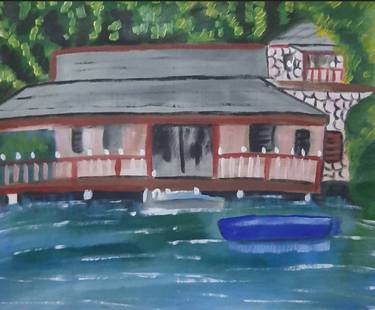 Jamaica boat house painting thumb