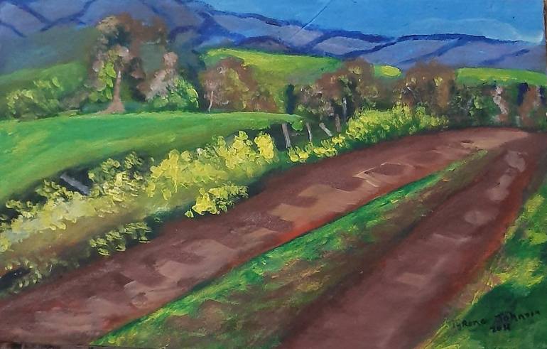 Print of Art Deco Landscape Paintings by Tyrone Johnson