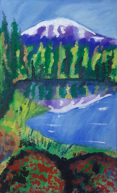 Original Art Deco Landscape Paintings by Tyrone Johnson