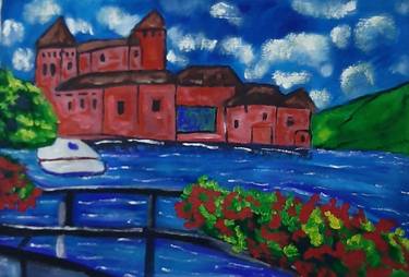 Original Art Deco Landscape Paintings by Tyrone Johnson