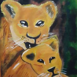 The two lion cub