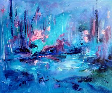 Original Abstract Expressionism Abstract Paintings by Leeza Beth