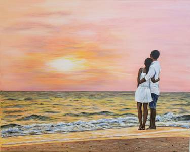 Original Fine Art Beach Paintings by Leeza Beth