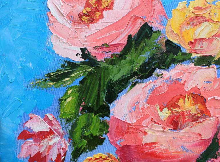 Original Floral Painting by Leeza Beth