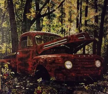 Print of Fine Art Automobile Paintings by Aaron Rogers