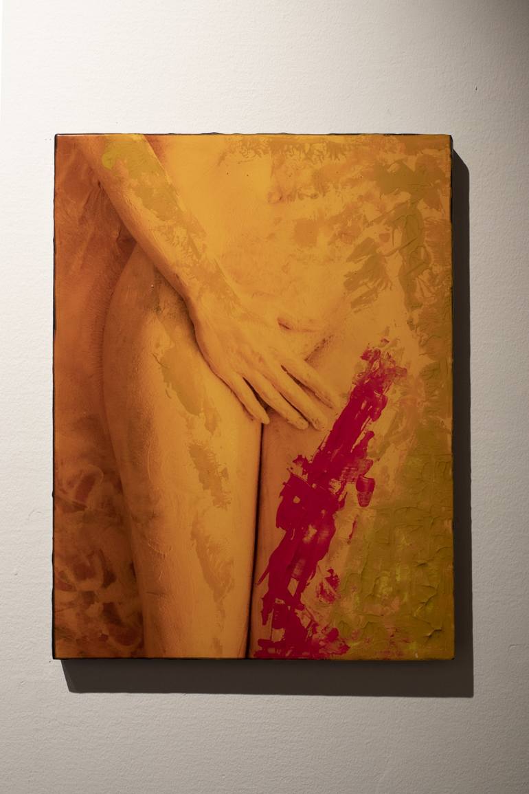 Original Figurative Nude Painting by Diana Avkhadieva