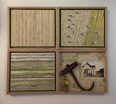 Original Conceptual Landscape Mixed Media by Hugh Dewitte