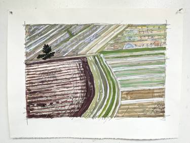 Original Classicism Landscape Mixed Media by Hugh Dewitte