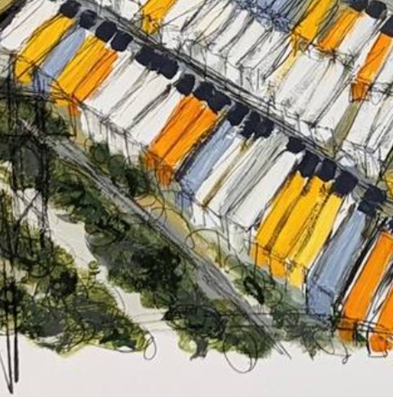 Original Contemporary Transportation Painting by Hugh Dewitte