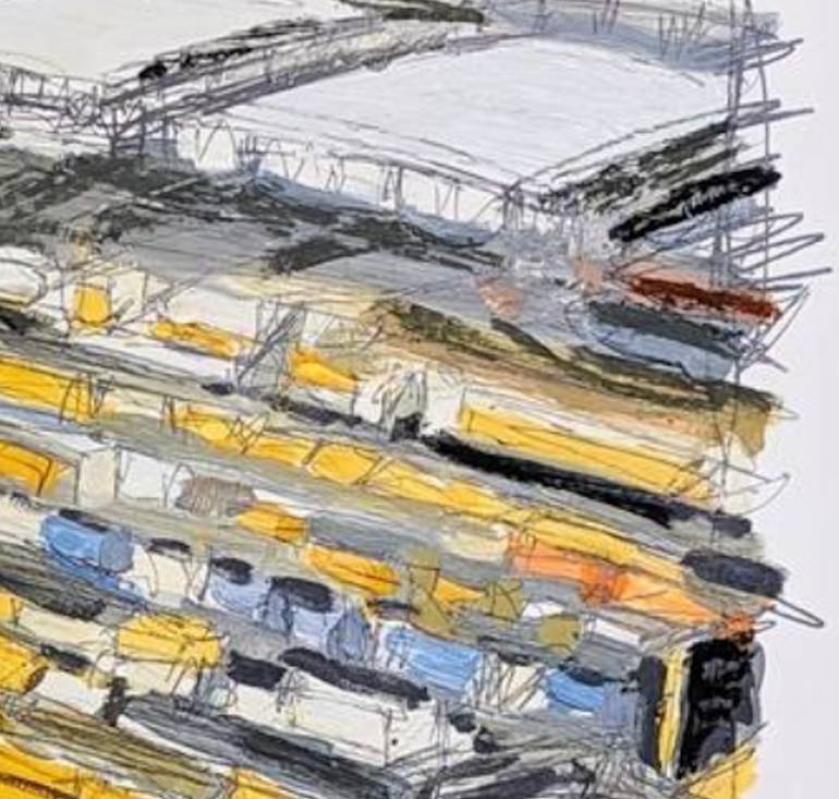 Original Contemporary Transportation Painting by Hugh Dewitte