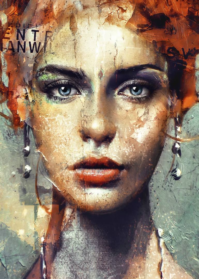 Original Figurative People Painting by Creadhoc Art