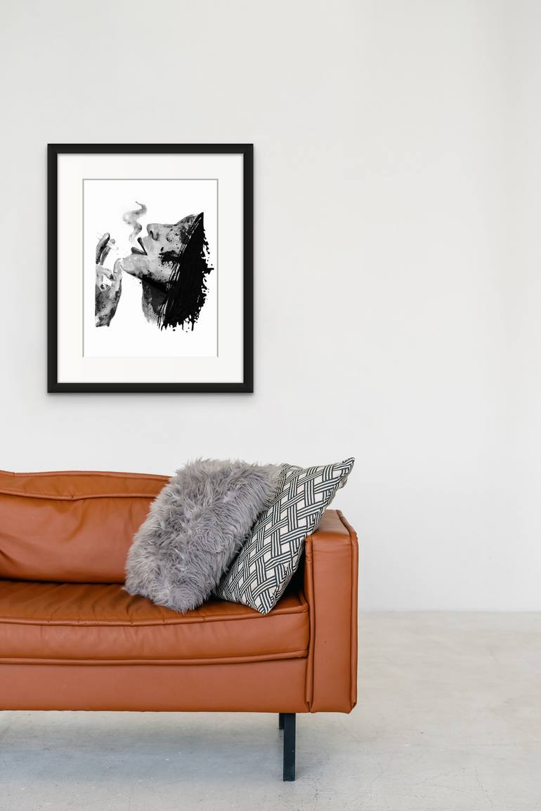 Original Abstract Expressionism Pop Culture/Celebrity Painting by Anna Decell