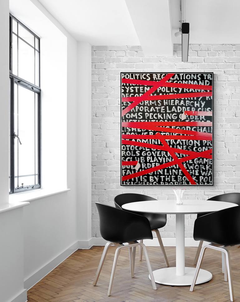 Original Abstract Politics Painting by Patrick Skals