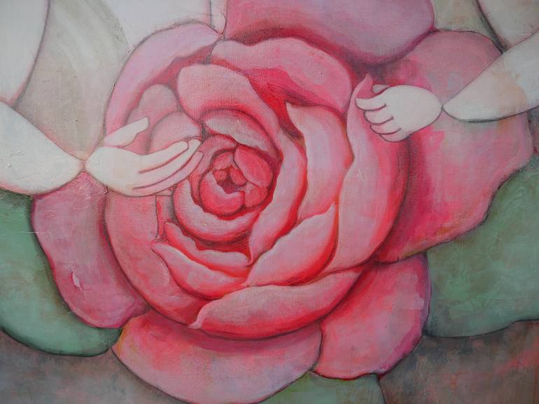 Original Floral Painting by Natalija Vincic