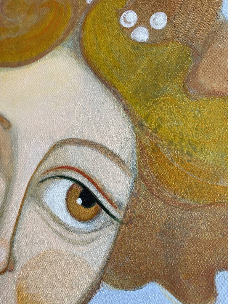Original Figurative Floral Painting by Natalija Vincic