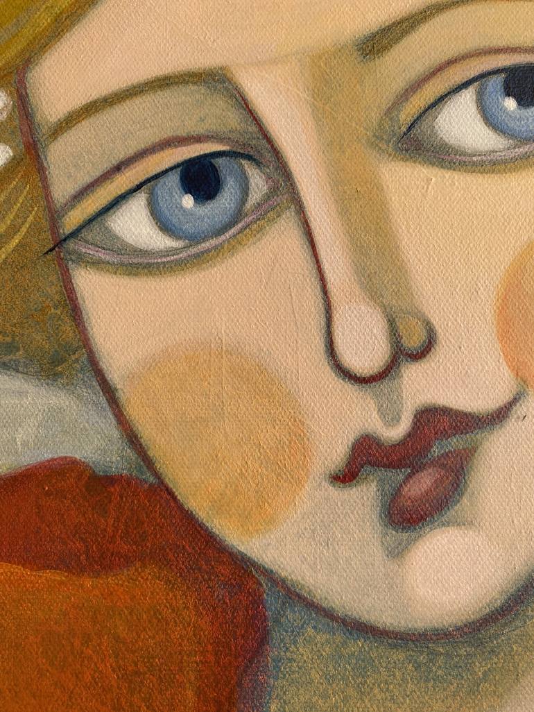 Original Figurative Floral Painting by Natalija Vincic