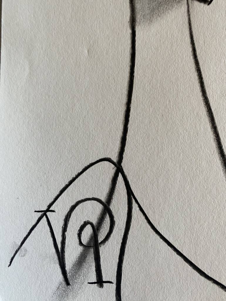 Original Cubism Women Drawing by Natalija Vincic