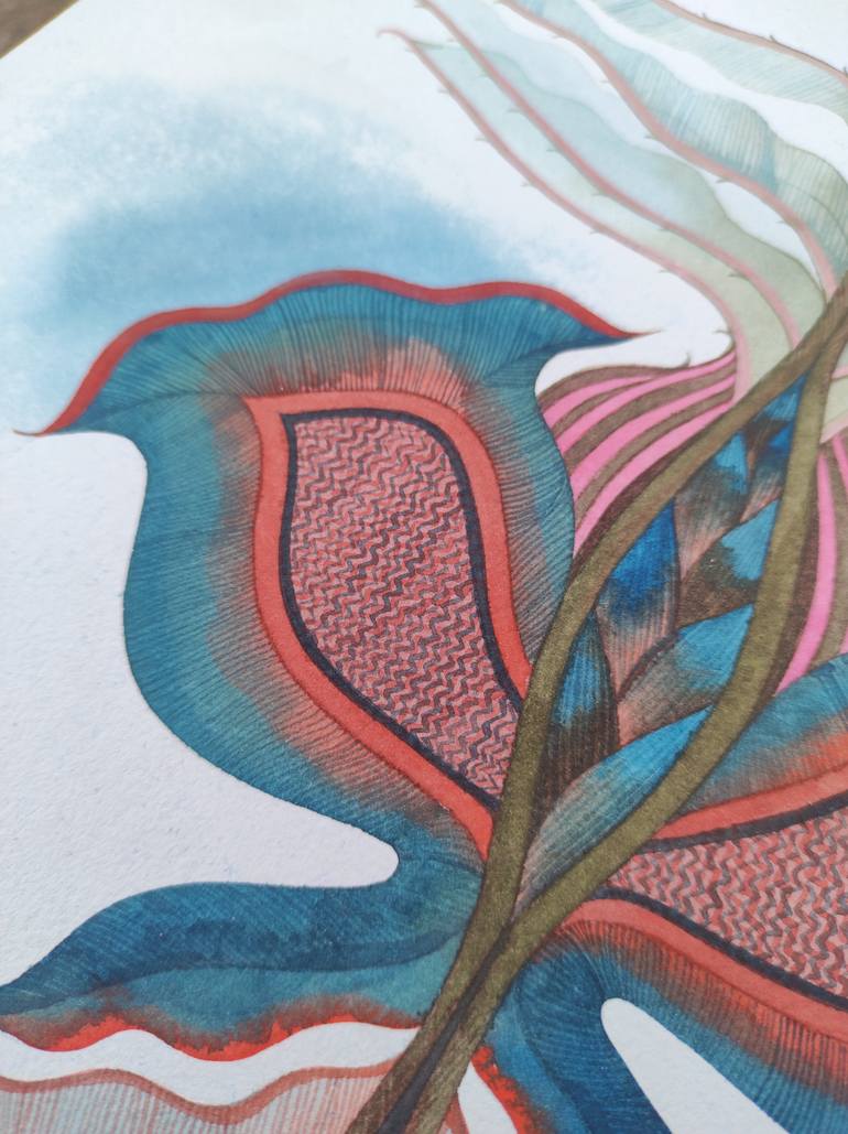 Original Illustration Botanic Painting by Yanina Symonenko