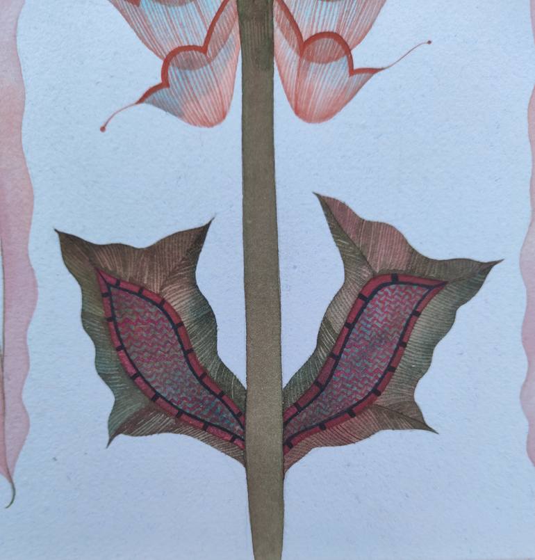 Original Illustration Botanic Painting by Yanina Symonenko