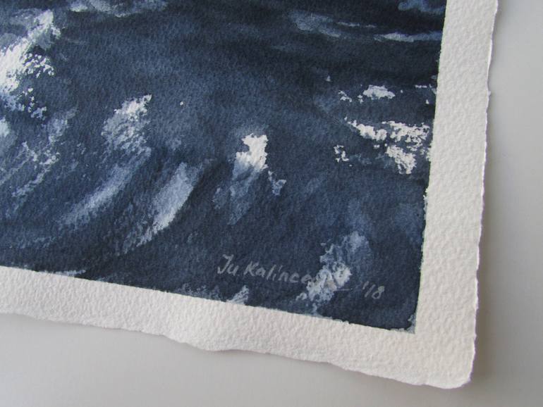 Original Realism Boat Painting by Julia Kalinceva