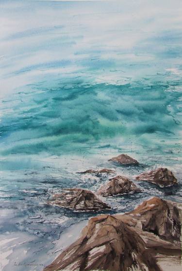 Original Realism Seascape Paintings by Julia Kalinceva