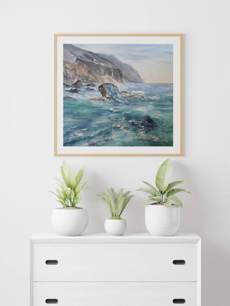 Original Realism Seascape Painting by Julia Kalinceva