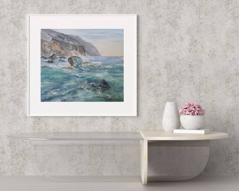 Original Realism Seascape Painting by Julia Kalinceva