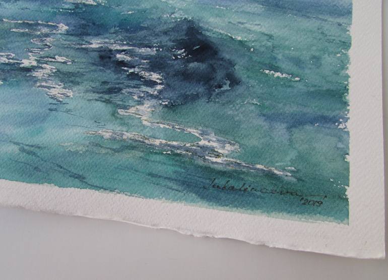 Original Realism Seascape Painting by Julia Kalinceva