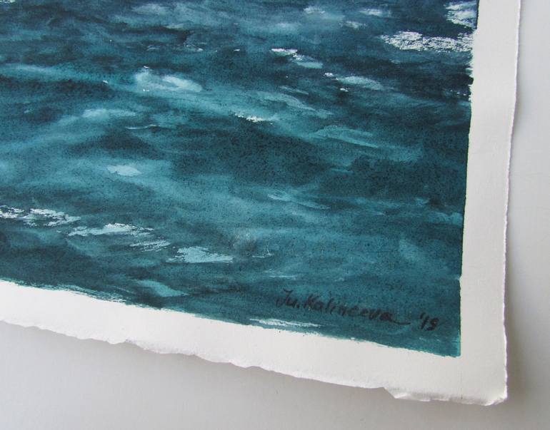 Original Realism Seascape Painting by Julia Kalinceva