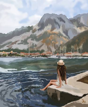 Print of Figurative Seascape Digital by Julia Kalinceva