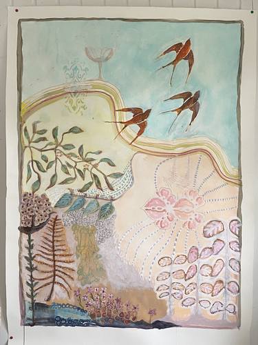 Original Nature Mixed Media by Sidse Friis