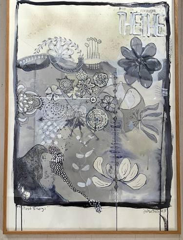 Original Abstract Mixed Media by Sidse Friis