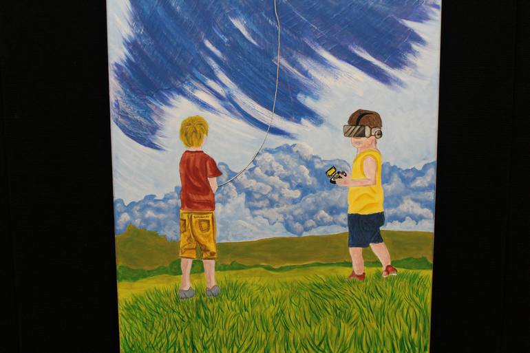 Original Realism Children Painting by Totty Sar